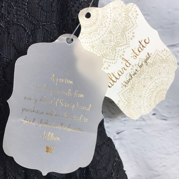 NWT Altar’d State Black Floral Lace Skater Dress - Picture 5 of 8